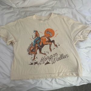 Morgan Wallen cropped tshirt